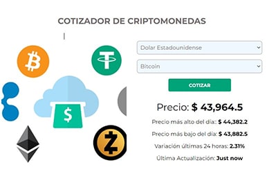 Cotizador Criptomonedas