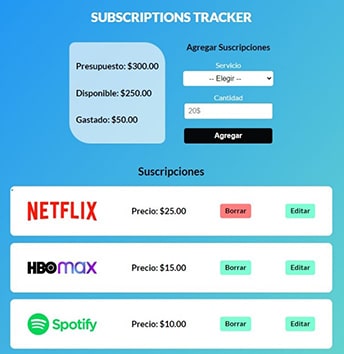 🖊 Subscription Tracker