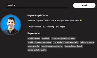 Buscador User GitHub