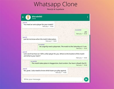 ✅ Whatsapp Clone